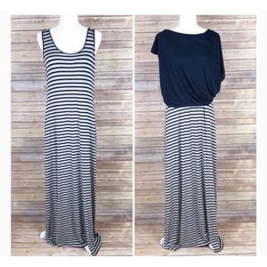 Anthropologie Bordeaux 2 piece maxi dress